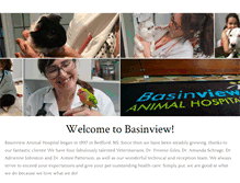 Tablet Screenshot of basinviewanimalhospital.com